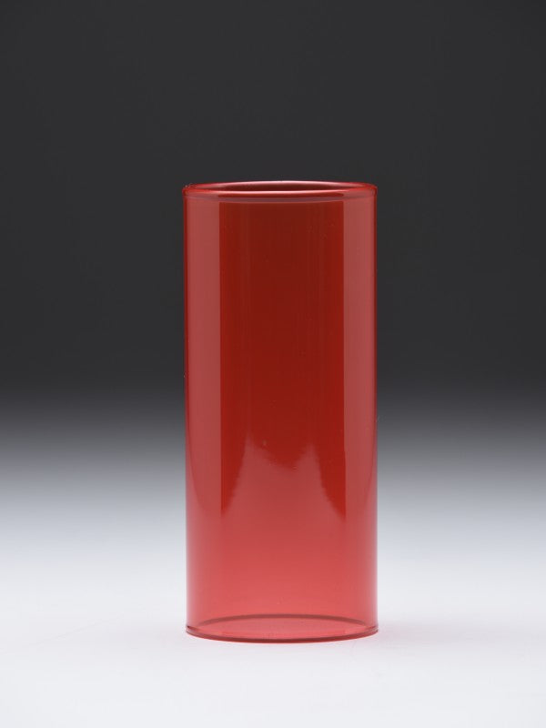 Sileä lasi, punainen