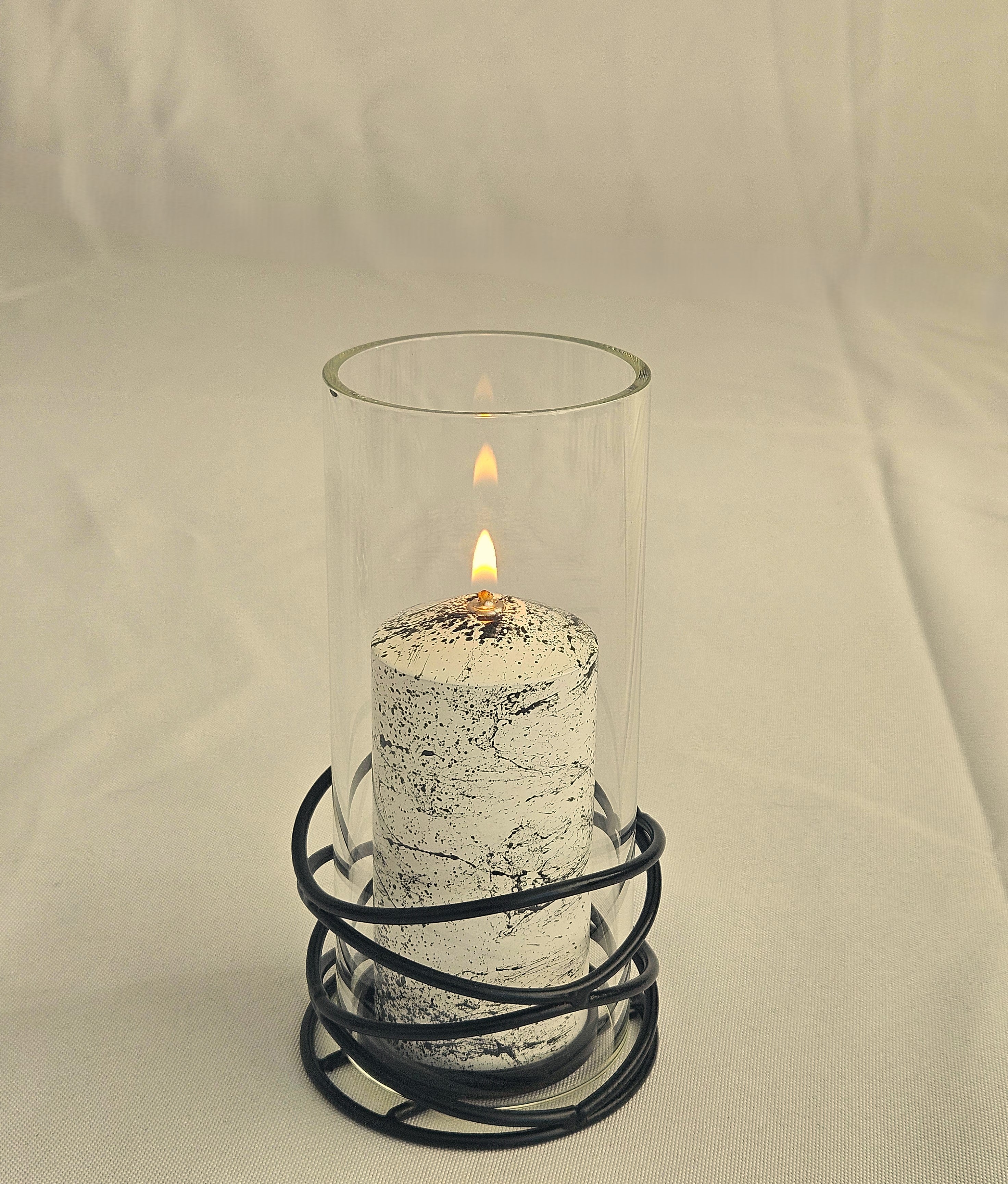 Filo mattamusta, marmori, kirkas lasi